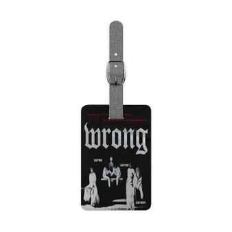 Wrong ASAP Rocky Feat ASAP Ferg Polyester Saffiano Rectangle White Luggage Tag Card Insert