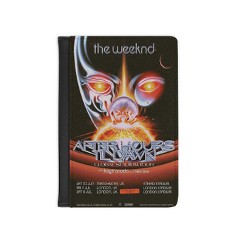 The Weeknd After Hours Til Dawn PU Faux Black Leather Passport Cover Wallet Holders Luggage Travel