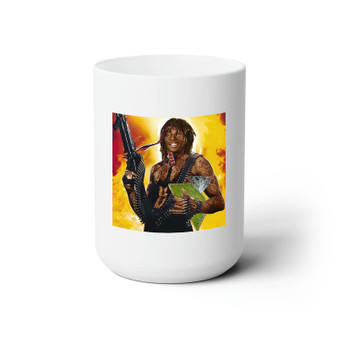 Pull Up With A Zip Wiz Khalifa White Ceramic Mug 15oz Sublimation BPA Free