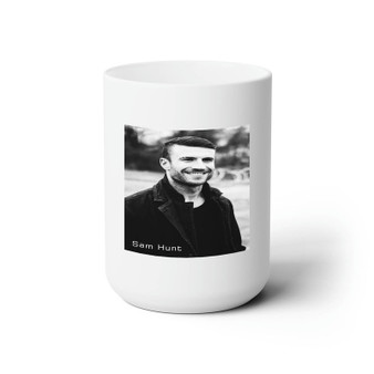 Sam Hunt White Ceramic Mug 15oz Sublimation BPA Free