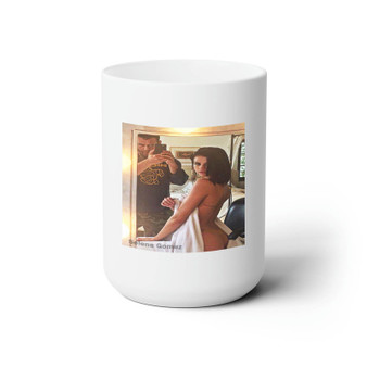 Selena Gomez White Ceramic Mug 15oz Sublimation BPA Free