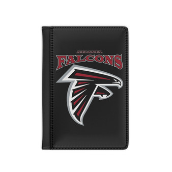 Atlanta Falcons NFL PU Faux Black Leather PU Faux Black Leather Passport Cover Wallet Holders Luggage Travel