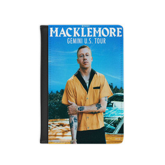 Macklemore Gemini US Tour PU Faux Leather Passport Cover Wallet Black Holders Luggage Travel