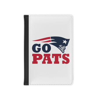 New England Patriots NFL PU Faux Black Leather Passport Cover Wallet Holders Luggage Travel