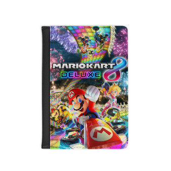 Mario Kart 8 PU Faux Leather Passport Cover Wallet Black Holders Luggage Travel