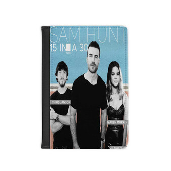 Sam Hunt 15 In A 30 Tour PU Faux Leather Passport Cover Wallet Black Holders Luggage Travel