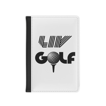 LIV Golf PU Faux Black Leather Passport Cover Wallet Holders Luggage Travel