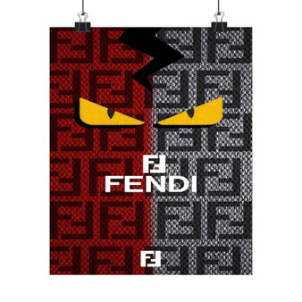 Fendi Eyes Silky Poster Satin Art Print Wall Home Decor