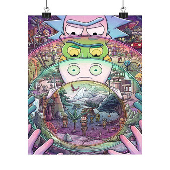 Rick and Morty Multiverse Silky Poster Satin Art Print Wall Home Decor