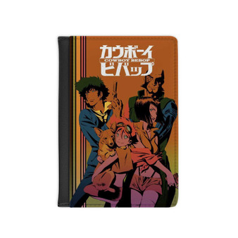 Cowboy Bebop PU Faux Black Leather Passport Cover Wallet Holders Luggage Travel