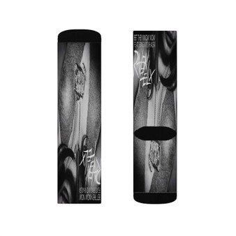 Bet They Know Now Raven Felix Feat Wiz Khalifa Sublimation White Socks Polyester Unisex Regular Fit