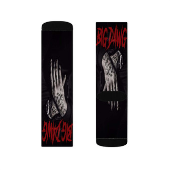 Big Dawg Waka Flocka Sublimation White Socks Polyester Unisex Regular Fit