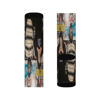 Suicideboys Ink Sublimation White Socks Polyester Unisex Regular Fit