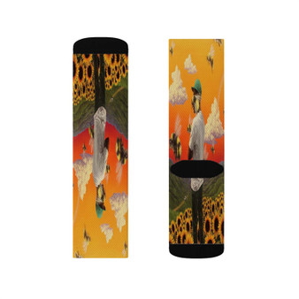 Tyler The Creator Boredom Sublimation White Socks Polyester Unisex Regular Fit