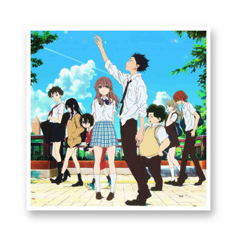 A Silent Voice Kiss-Cut Stickers White Transparent Vinyl Glossy