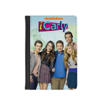 iCarly PU Faux Black Leather Passport Cover Wallet Holders Luggage Travel