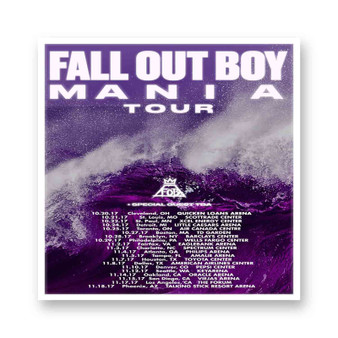 Fall Out Boy Mania Tour Kiss-Cut Stickers White Transparent Vinyl Glossy