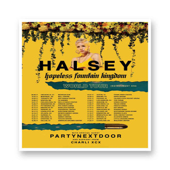 Halsey Hopeless Fountain Kingdom World Tour Kiss-Cut Stickers White Transparent Vinyl Glossy