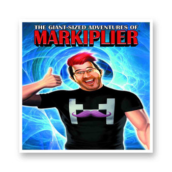 Markiplier Smile Kiss-Cut Stickers White Transparent Vinyl Glossy