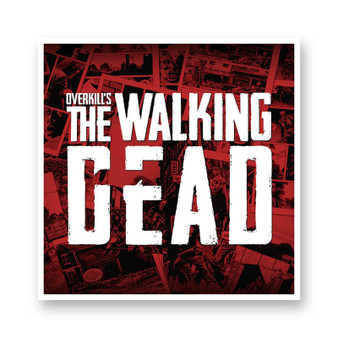 Overkill s The Walking Dead Kiss-Cut Stickers White Transparent Vinyl Glossy