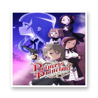 Princess Principal Kiss-Cut Stickers White Transparent Vinyl Glossy