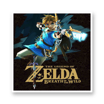 The Legend of Zelda Breath of the Wild Link Kiss-Cut Stickers White Transparent Vinyl Glossy