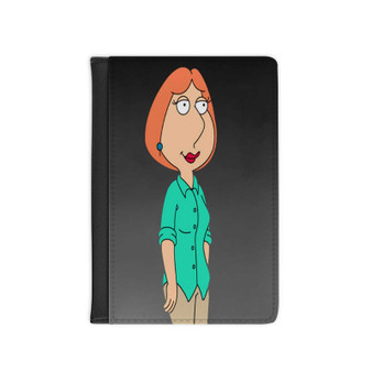 Lois Griffin Family Guy PU Faux Black Leather Passport Cover Wallet Holders Luggage Travel