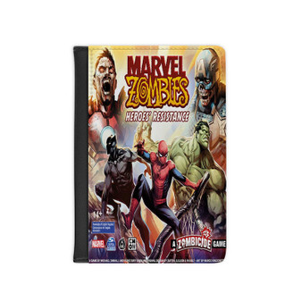 Marvel Zombies PU Faux Black Leather Passport Cover Wallet Holders Luggage Travel