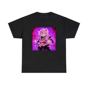 Black Super Saiyan Rose Unisex T-Shirts Classic Fit Heavy Cotton Tee Crewneck