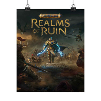 Warhammer Realms of Ruin Art Satin Silky Poster for Home Decor