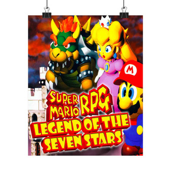 Super Mario RPG Legend of The Seven Stars Art Satin Silky Poster for Home Decor