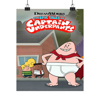 The Epic Tales of Captain Underpants Art Satin Silky Poster for Home Decor