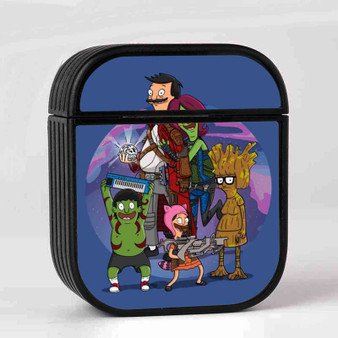 Bob s Burgers as Guardians of the Galaxy AirPods Case Cover Sublimation Hard Durable Plastic Glossy