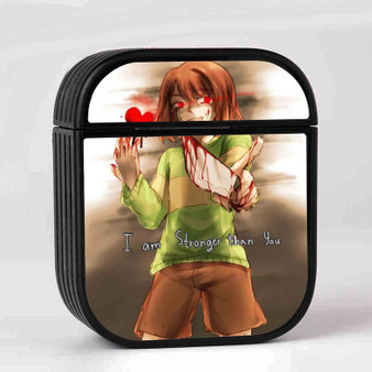 Chara Undertale AirPods Case Cover Sublimation Hard Durable Plastic Glossy