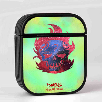 Diablo Galaxy Suicide Squad AirPods Case Cover Sublimation Hard Durable Plastic Glossy