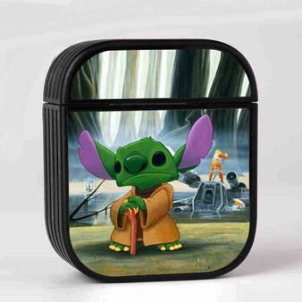Disney Stitch Yoda AirPods Case Cover Sublimation Hard Durable Plastic Glossy