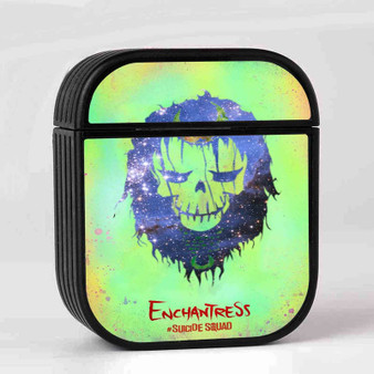 Enchantress Galaxy Suicide Squad AirPods Case Cover Sublimation Hard Durable Plastic Glossy