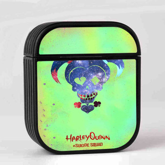 Harley Quinn Galaxy Suicide Squad AirPods Case Cover Sublimation Hard Durable Plastic Glossy