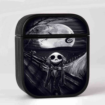 Jack Skellington The Scream AirPods Case Cover Sublimation Hard Durable Plastic Glossy