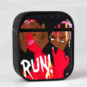 Juice WRLD Run Products AirPods Case Cover Sublimation Hard Durable Plastic Glossy