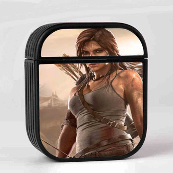 Lara Croft Tomb Raider AirPods Case Cover Sublimation Hard Durable Plastic Glossy