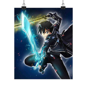 Kirito Sword Art Online Art Satin Silky Poster for Home Decor