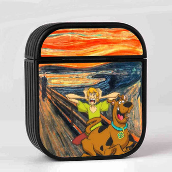 Scooby Doo The Scream AirPods Case Cover Sublimation Hard Durable Plastic Glossy