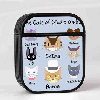 The Cats of Studio Ghibli AirPods Case Cover Sublimation Hard Durable Plastic Glossy
