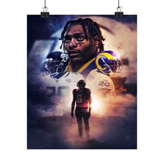 Jalen Ramsey LA Rams Art Satin Silky Poster for Home Decor