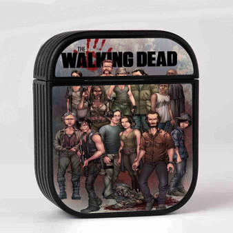 The Walking Dead All Characters With Zombie AirPods Case Cover Sublimation Hard Durable Plastic Glossy