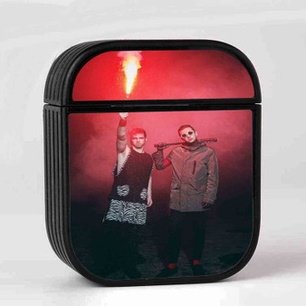 Twenty One Pilots Fire AirPods Case Cover Sublimation Hard Durable Plastic Glossy