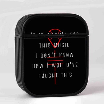 Twenty One Pilots Quotes AirPods Case Cover Sublimation Hard Durable Plastic Glossy