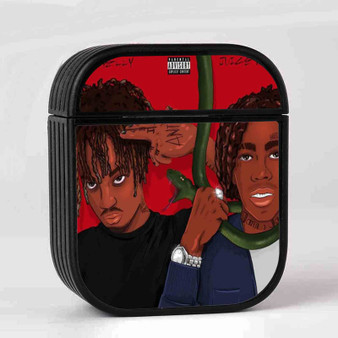 YNW Melly ft Juice WRLD Suicidal AirPods Case Cover Sublimation Hard Durable Plastic Glossy