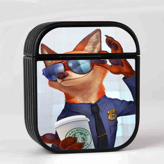 Zootopia Starbucks Coffee AirPods Case Cover Sublimation Hard Durable Plastic Glossy